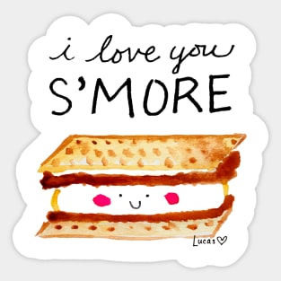 I Love You S'More Sticker